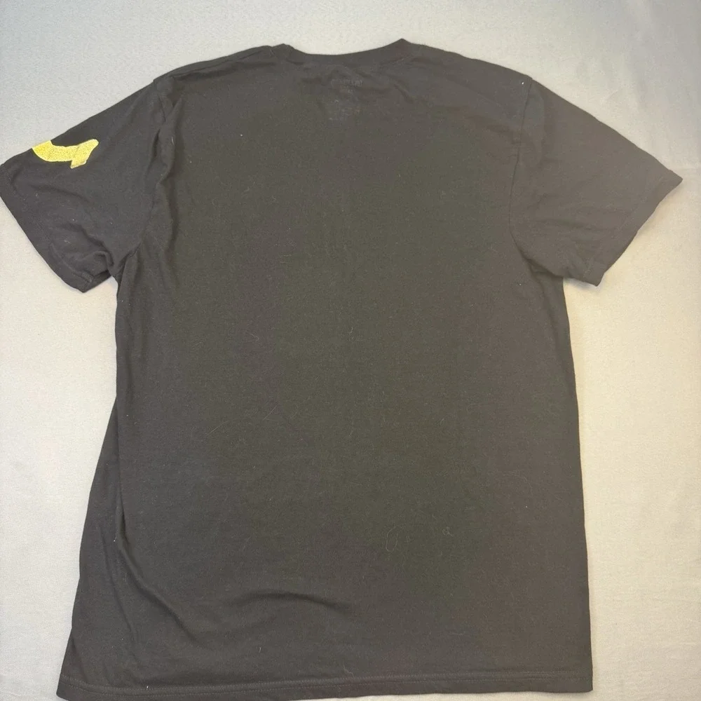 True Religion T-Shirt Men's Sz L Black Cotton Short Sleeve Gold Logo Graphic Tee